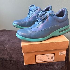 Cole Haan Men's Blue Leather Sneakers